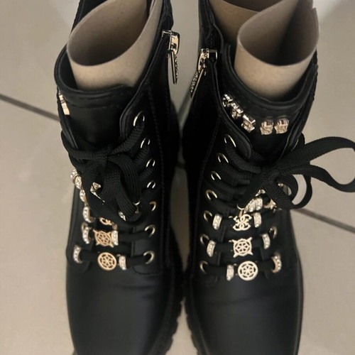 Guess boots new black combat style size 37