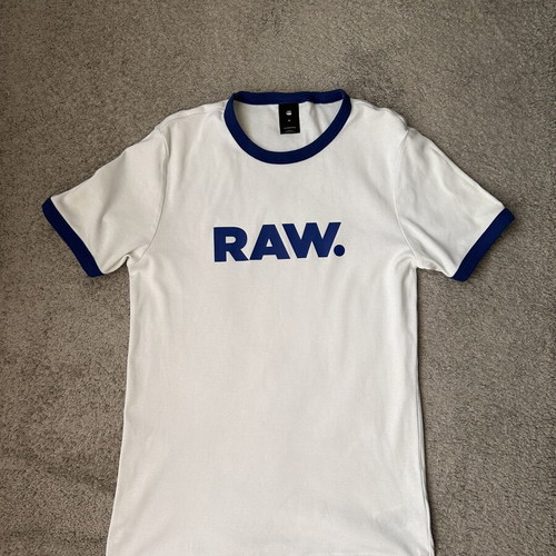 G-Star Raw Slim Fit Crew-Neck T-Shirt white used, size M