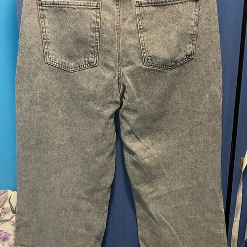 Jean wide leg gray like new, size L
