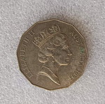 Australia 50 Cents Coin 1997 used