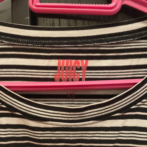 Juicy Couture blouse XS like new, black and white