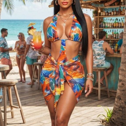 Swimsuit bikini + pareo