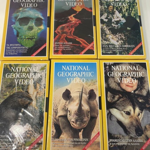 National Geographic videotapes new, set of 6