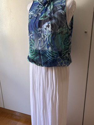Μπλούζα ημιδιαφανής size L σαν καινούργια, πολύχρωμο ύφασμα