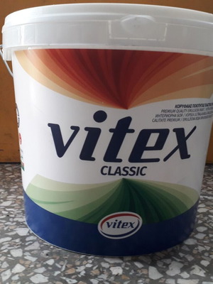Vitex χρώμα τοίχου classic λευκό 10lt καινούργιο, σφραγισμένο