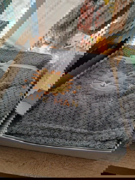 βρεφική κουβέρτα  cangaroo grey