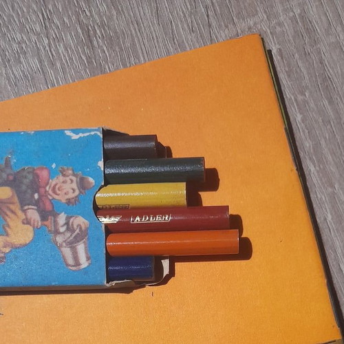 Painting books and box of crayons new, set of 4 pieces