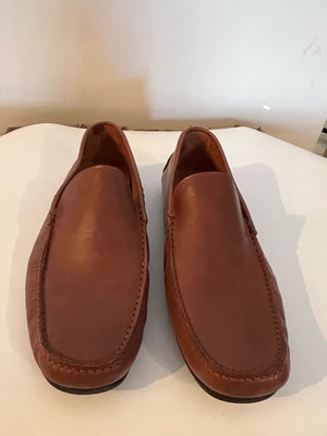 Avvento Men's leather casual shoes new, tan size 42