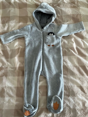 Fleece jumpsuit like new for baby 86 centimeters