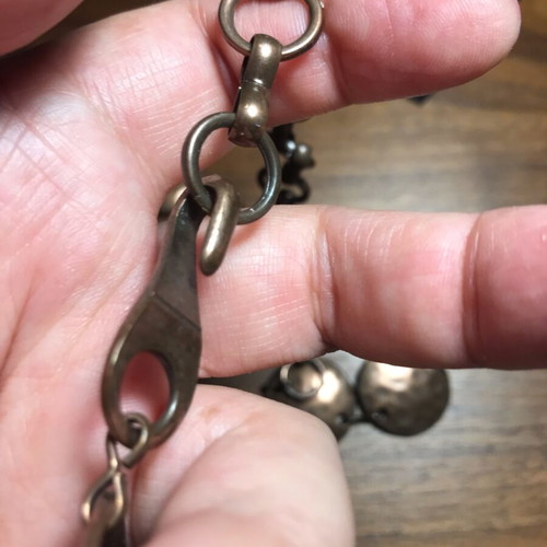 Handmade bronze belt new with unique clasp