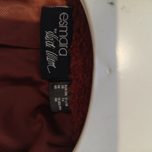 Teddy coat Esmara by Heidi Klum Large used, bordeaux