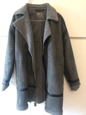 ASOS coat warm grey medium unisex like new