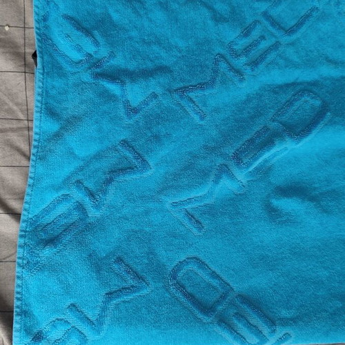 Beach towel med used, blue color, 135x87 cm