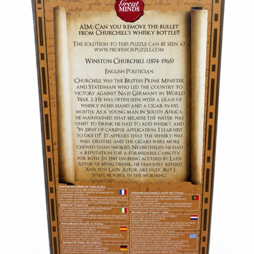 Puzzle Churchill's Cigar and Whisky Bottle new, sealed