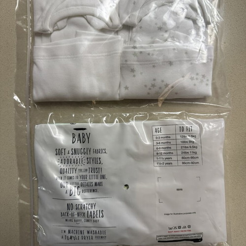 Baby pajamas set 2 pieces new, size 0-3 months