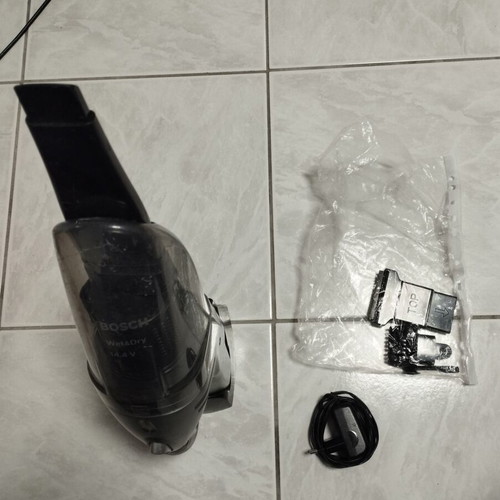 Bosch electric handheld vacuum used, small with charger