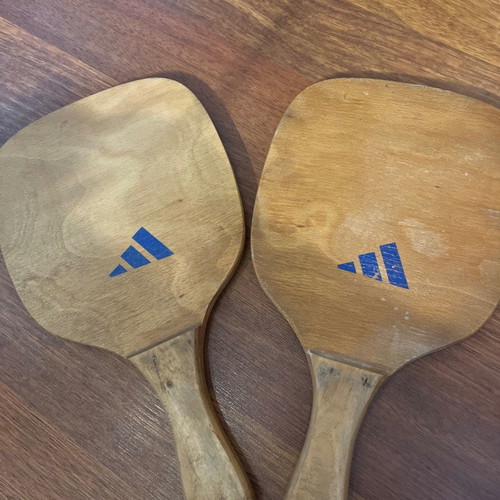 Adidas wooden rackets used