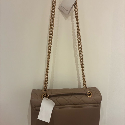 Kurt Geiger London Kensington Leather Shoulder Bag new taupe