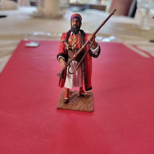 Lead figure of soldier Papaflessas new, handmade painted