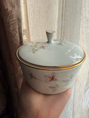 Winterting Bavaria porcelain fondantière sugar bowl used