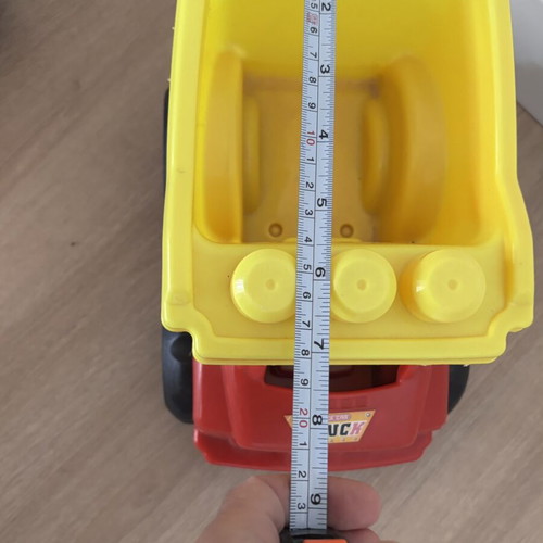 Plastic toy trucks used, pack of 3