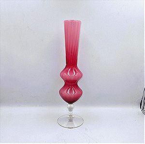 Ιταλικό Art Glass Βάζο ροζ