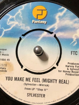 Sylvester You Make Me Feel (Mighty Real) βινύλιο 7", 45 RPM, single μεταχειρισμένο, pop