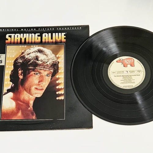 Staying Alive Original Motion Picture Soundtrack vinyl LP used, Greek pressing 1983