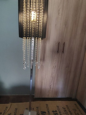 Floor lamp used with crystals