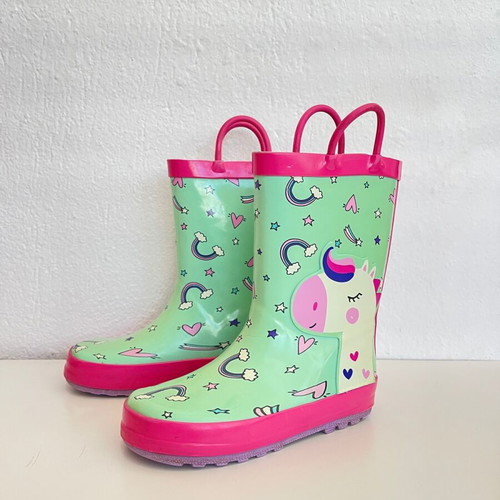 Voi Noi Unicorn Kids Rain Boots 28EU like new, multicolor