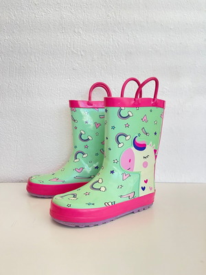 Voi Noi Unicorn Kids Rain Boots 28EU like new, multicolor