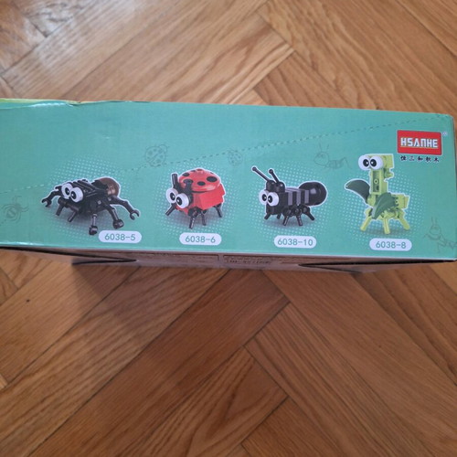 Building blocks set with 10 insects new