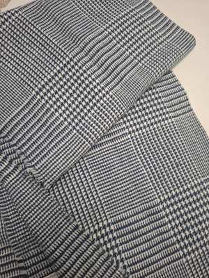 Orchestra Blue Houndstooth Scarf like new, 1.60m for boys 11-12 years