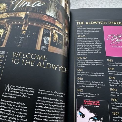 The Tina Turner Musical souvenir program like new