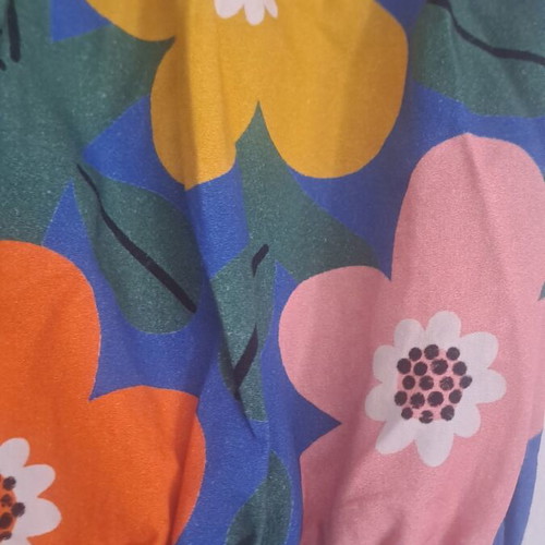 Chaton cotton dress like new, size large, colorful