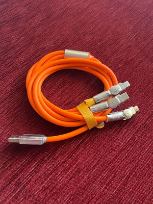 Καλώδιο φόρτισης 3 σε 1 USB 120W καινούργιο