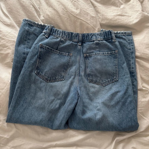 Bershka balloon jeans used, blue, size S
