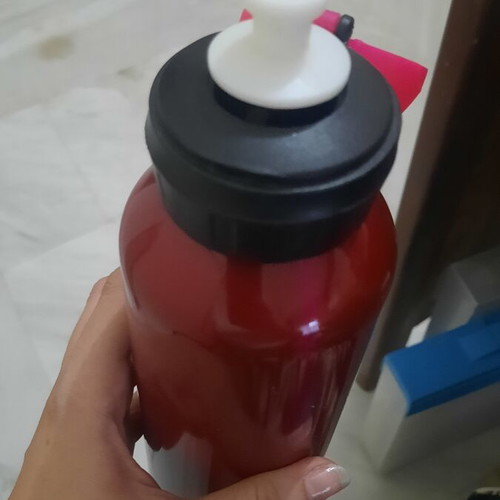 Maui and Sons water bottle used, metal with safety spout