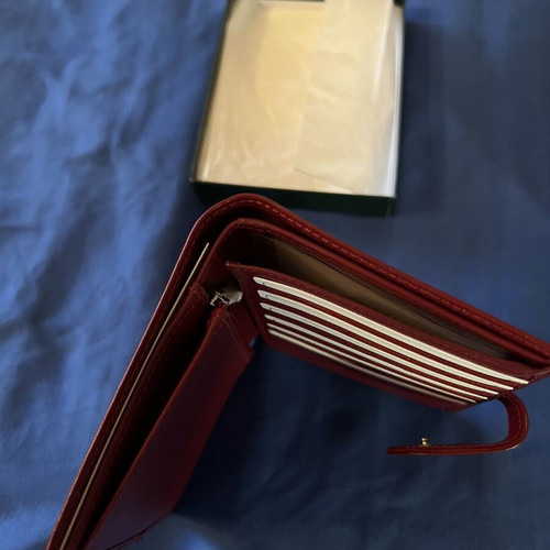 Longchamp women's wallet new, red elegant long wallet