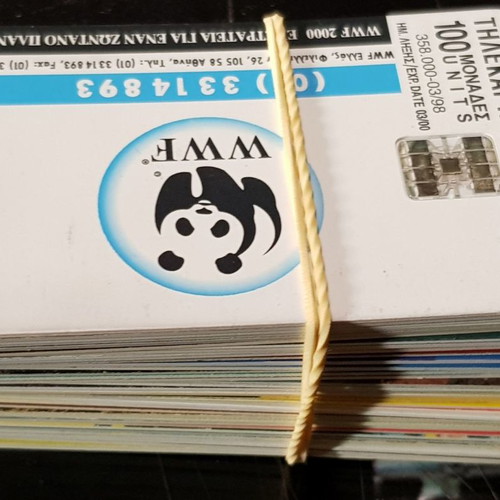 Phone card collection used, 42 pieces
