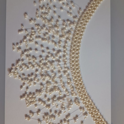 Necklace Vrochi with Freshwater Pearls, 35cm Length, 14K Clasp like new