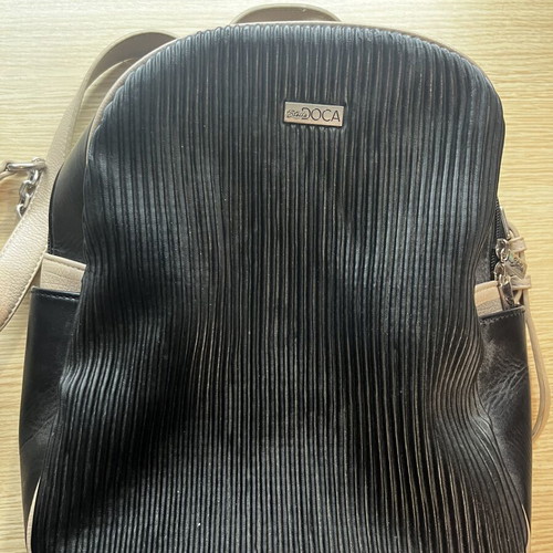 Doca backpack like new, black and beige