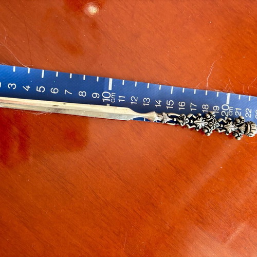 Silver Letter Opener 800 New With Ornate Handle