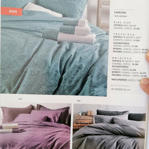 Rhythm Charisma bed sheet set new, cotton, purple turquoise gray