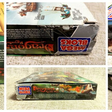 MEGA BLOKS Dragons Krystal Wars Marauder's Cliff set