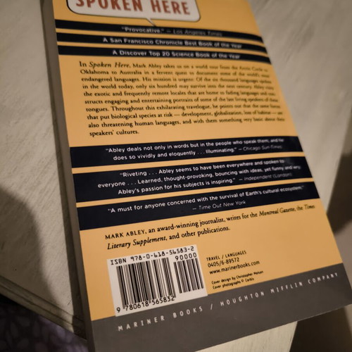 Spoken Here by Mark Abley new book in English