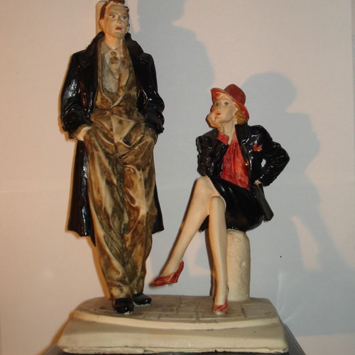 Figurines couple used, 28cm, 1500g