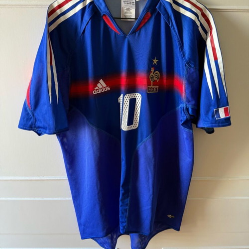 France national team jersey Zidane Euro 2004 Medium wide, authentic