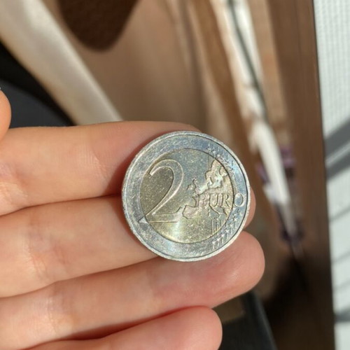 Collectible 2 euro used 2500 years from the Battle of Thermopylae