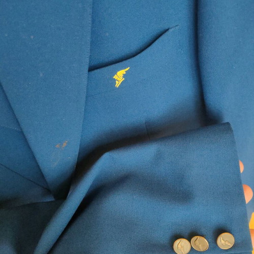 Vintage silk Goodyear jacket used, blue